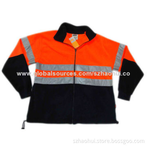 Men's high visible reflective safety jacket, 3M reflective tape available, OEM brand is welcome